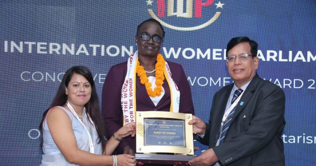 Prof. Dr. Arun Sawant Welcomed VIPs & Delivered Thought-Provoking Speech at International Women Parliament Conclave & Iconic Women Award 2023